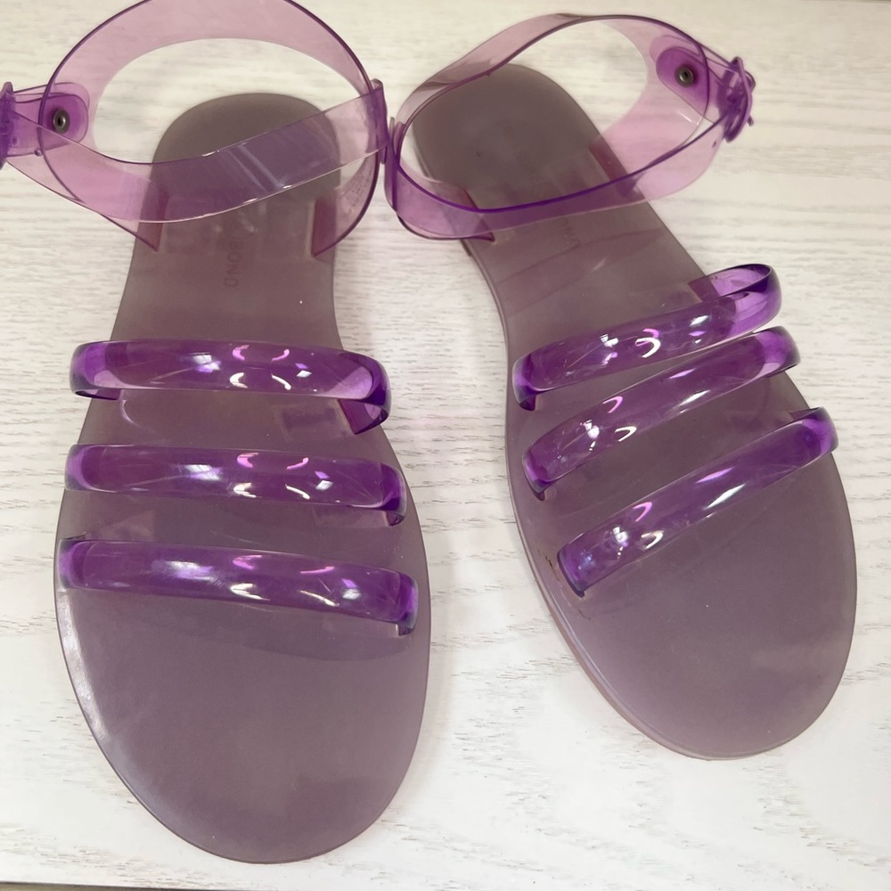 Purple Jelly Sandals